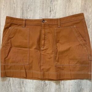 Old Navy Women's Skirt Tawny Rusty Camel Color Mini Skirt size 20